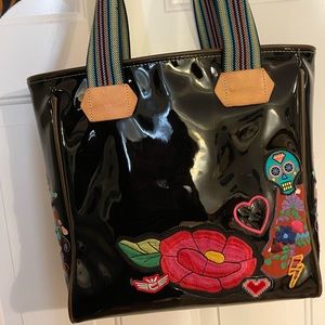 Consuela Poppy Embroidered Tote Bag